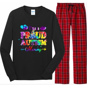 I'm A Proud Autism Mommy Tie Dye Gnome Meaningful Gift Long Sleeve Pajama Set