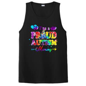 I'm A Proud Autism Mommy Tie Dye Gnome Meaningful Gift PosiCharge Competitor Tank