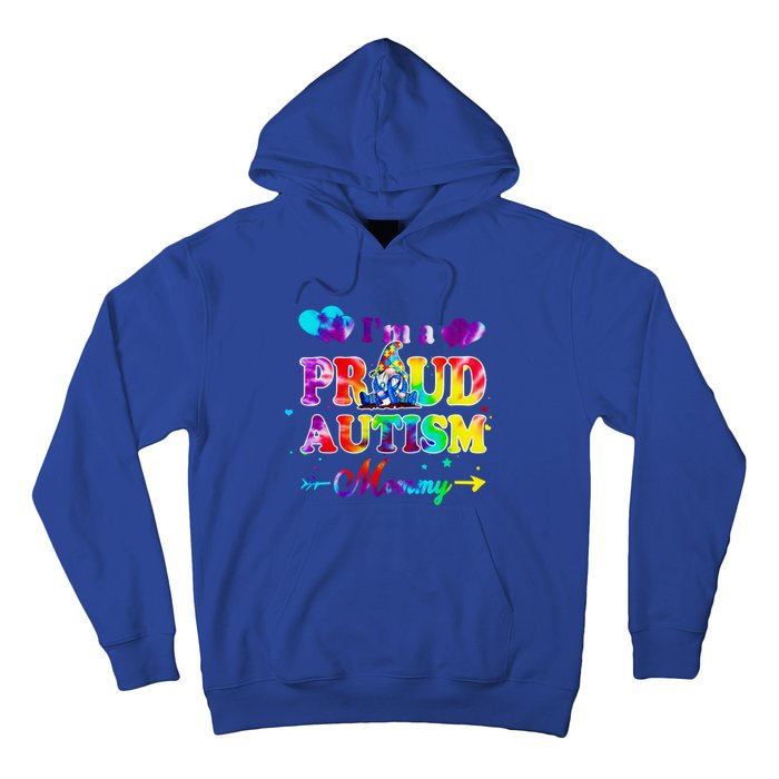 I'm A Proud Autism Mommy Tie Dye Gnome Meaningful Gift Hoodie