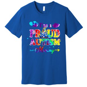 I'm A Proud Autism Mommy Tie Dye Gnome Meaningful Gift Premium T-Shirt