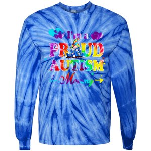 I'm A Proud Autism Mommy Tie Dye Gnome Meaningful Gift Tie-Dye Long Sleeve Shirt