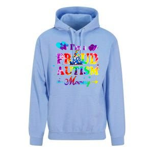 I'm A Proud Autism Mommy Tie Dye Gnome Meaningful Gift Unisex Surf Hoodie