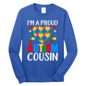 I'm A Proud Autism Cousin Autism Gift Long Sleeve Shirt