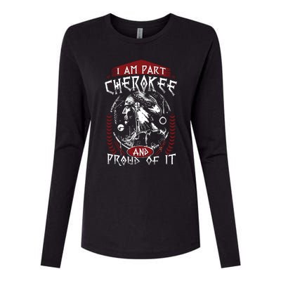 I Am Part Cherokee Pround Of It Native American Womens Cotton Relaxed Long Sleeve T-Shirt