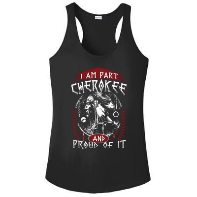 I Am Part Cherokee Pround Of It Native American Ladies PosiCharge Competitor Racerback Tank