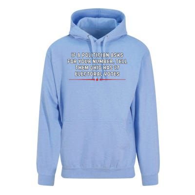 If A Politician Asks Tell Them Ohio Has 17 Electoral Votes Unisex Surf Hoodie