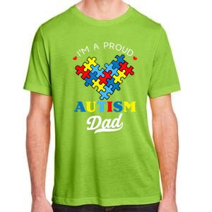 I'm A Proud Autism Dad Autism Awareness Father Autistic Son Gift Adult ChromaSoft Performance T-Shirt