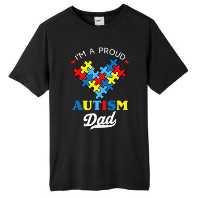 I'm A Proud Autism Dad Autism Awareness Father Autistic Son Gift Tall Fusion ChromaSoft Performance T-Shirt