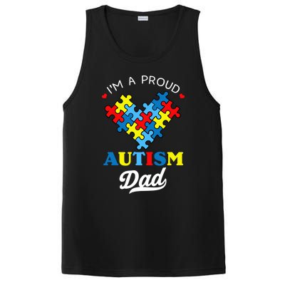 I'm A Proud Autism Dad Autism Awareness Father Autistic Son Gift PosiCharge Competitor Tank