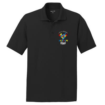 I'm A Proud Autism Dad Autism Awareness Father Autistic Son Gift PosiCharge RacerMesh Polo