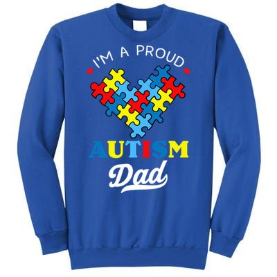 I'm A Proud Autism Dad Autism Awareness Father Autistic Son Gift Sweatshirt