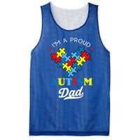 I'm A Proud Autism Dad Autism Awareness Father Autistic Son Gift Mesh Reversible Basketball Jersey Tank