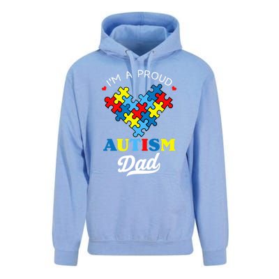 I'm A Proud Autism Dad Autism Awareness Father Autistic Son Gift Unisex Surf Hoodie