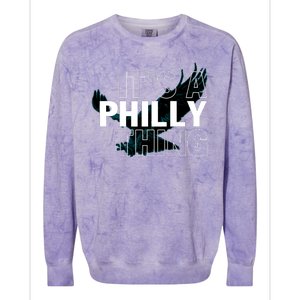 It's A Philly Thing Football Fan Colorblast Crewneck Sweatshirt