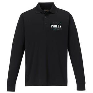 It's A Philly Thing Football Fan Performance Long Sleeve Polo