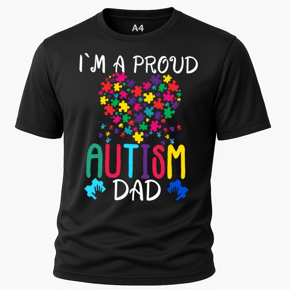 I'm A Proud Autism Dad Gift Autism Awareness Great Gift Cooling Performance Crew T-Shirt