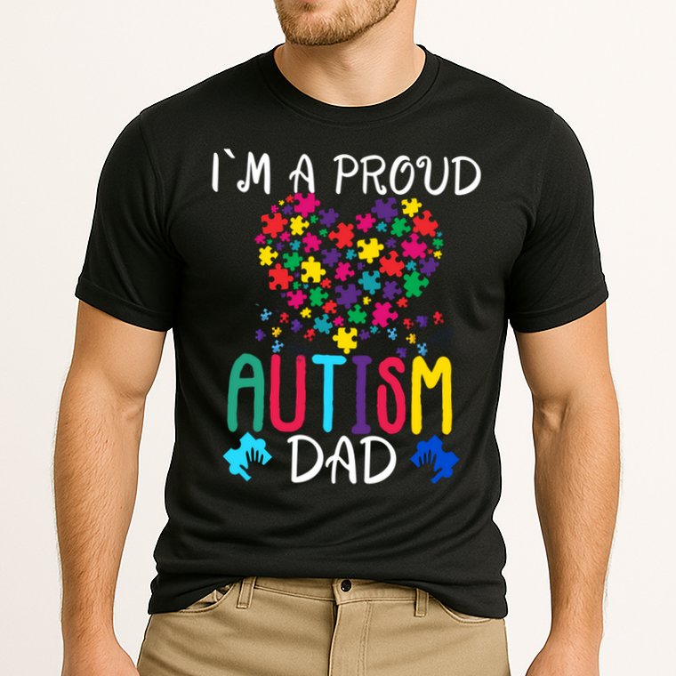 I'm A Proud Autism Dad Gift Autism Awareness Great Gift Cooling Performance Crew T-Shirt