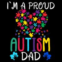 I'm A Proud Autism Dad Gift Autism Awareness Great Gift Backpack