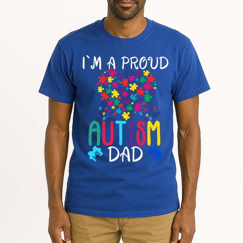 I'm A Proud Autism Dad Gift Autism Awareness Great Gift Tall T-Shirt