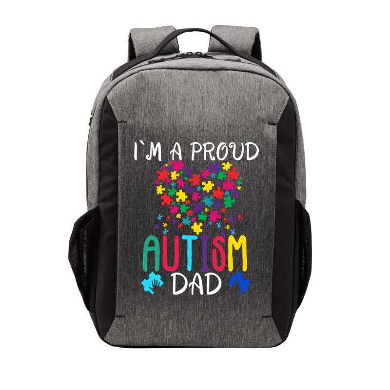 I'm A Proud Autism Dad Gift Autism Awareness Great Gift Vector Backpack