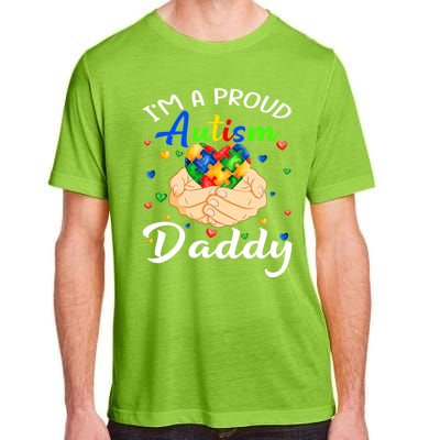 I'm A Proud Autism Daddy Autism Awareness Autistic Cute Gift Adult ChromaSoft Performance T-Shirt