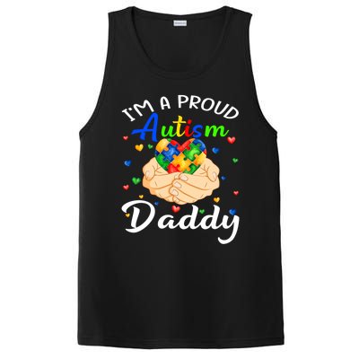 I'm A Proud Autism Daddy Autism Awareness Autistic Cute Gift PosiCharge Competitor Tank