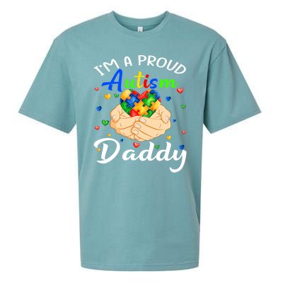 I'm A Proud Autism Daddy Autism Awareness Autistic Cute Gift Sueded Cloud Jersey T-Shirt