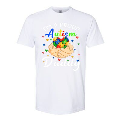 I'm A Proud Autism Daddy Autism Awareness Autistic Cute Gift Softstyle CVC T-Shirt