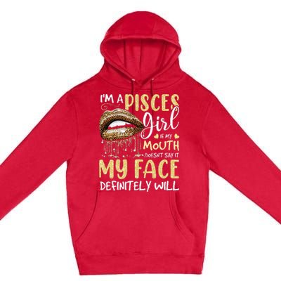 I'm A Pisces Leopard Printed Birthday Premium Pullover Hoodie