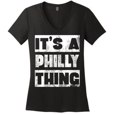 It's A Philly Thing Philadelphia Football Women's V-Neck T-Shirt