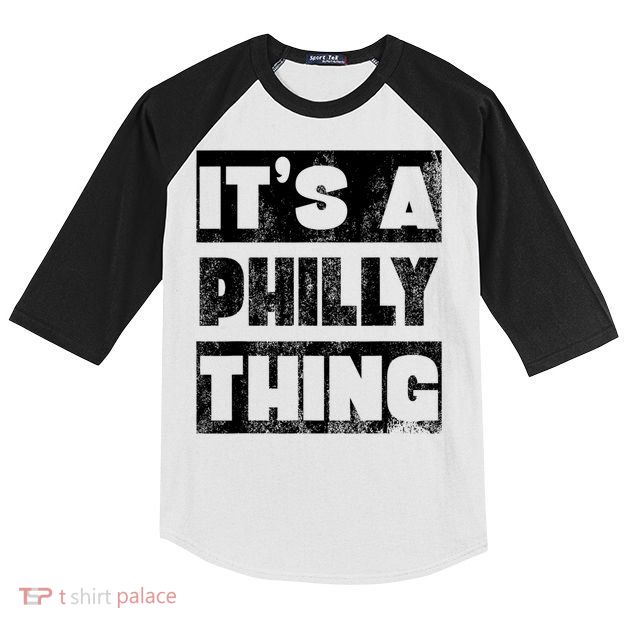 It's A Philly Thing Philadelphia Football Kids Colorblock Raglan Jersey