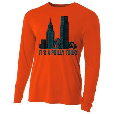 It's A Philly Thing Philadelphia City Skyline Cooling Performance Long Sleeve Crew