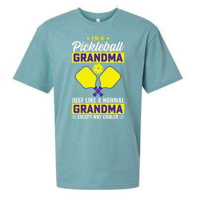 I'm A Pickleball Grandma Just Like A Normal Grandma Except Way Cooler Sueded Cloud Jersey T-Shirt