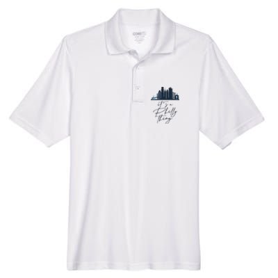 Its A Philly Thing Philadelphia City Men's Origin Performance Pique Polo