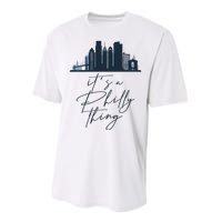 Its A Philly Thing Philadelphia City Performance Sprint T-Shirt