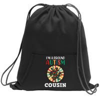 I'm A Proud Autism Cousin Family Matching Autism Awareness Month Sweatshirt Cinch Pack Bag