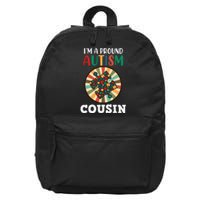 I'm A Proud Autism Cousin Family Matching Autism Awareness Month 16 in Basic Backpack