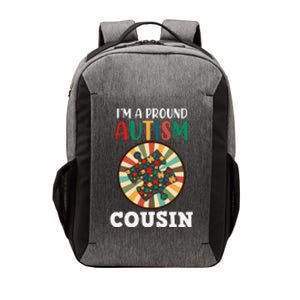 I'm A Proud Autism Cousin Family Matching Autism Awareness Month Vector Backpack