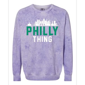 It's A Philly Thing City Skyline Pride Colorblast Crewneck Sweatshirt