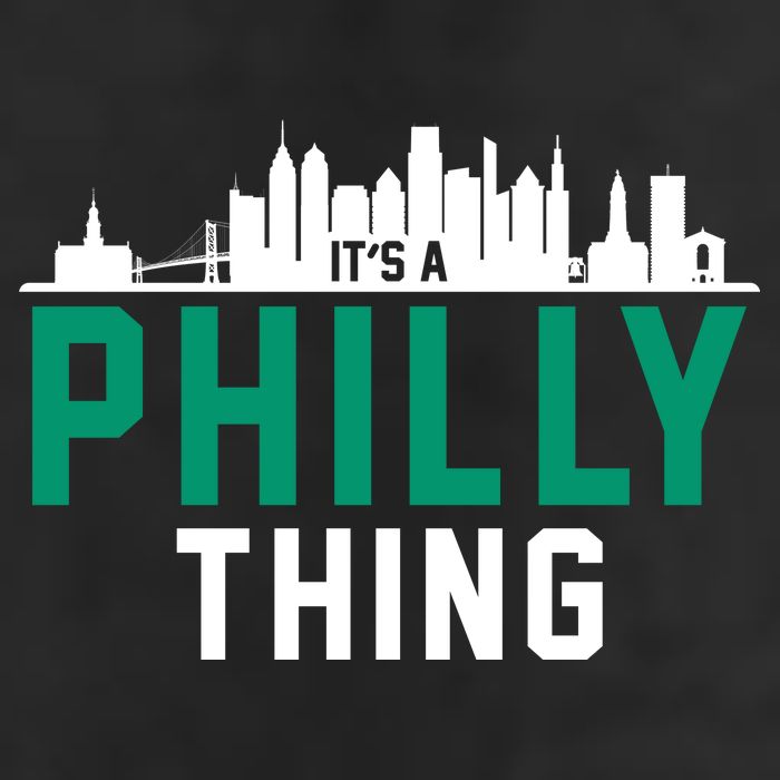 It's A Philly Thing City Skyline Pride 7 Panel Mesh Trucker Snapback Hat