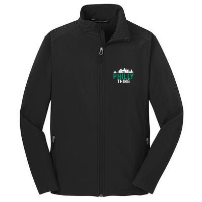 It's A Philly Thing City Skyline Pride Core Soft Shell Jacket