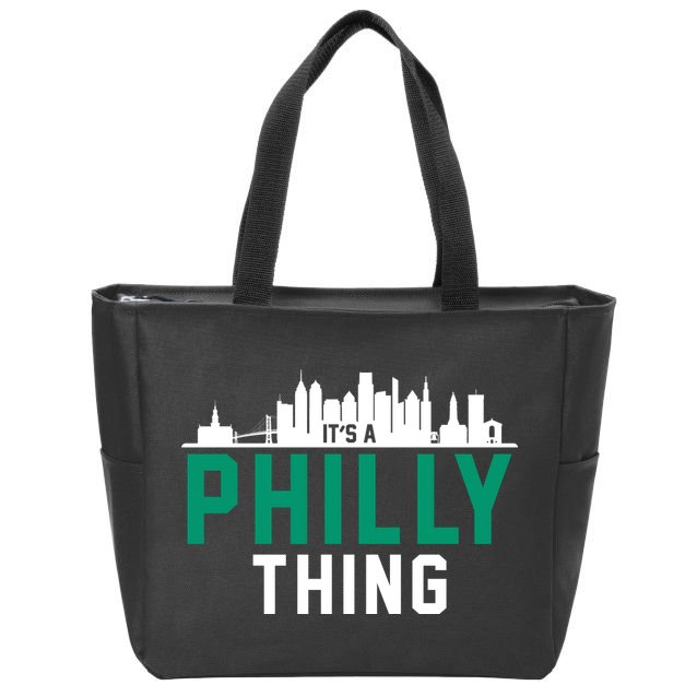 It's A Philly Thing City Skyline Pride Zip Tote Bag