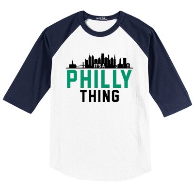 It's A Philly Thing City Skyline Pride Baseball Sleeve Shirt