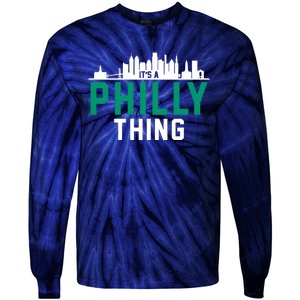 It's A Philly Thing City Skyline Pride Tie-Dye Long Sleeve Shirt