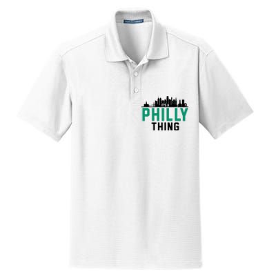 It's A Philly Thing City Skyline Pride Dry Zone Grid Polo