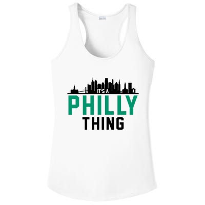 It's A Philly Thing City Skyline Pride Ladies PosiCharge Competitor Racerback Tank