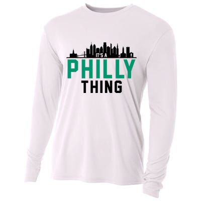 It's A Philly Thing City Skyline Pride Cooling Performance Long Sleeve Crew