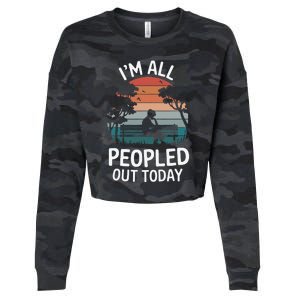 IM All Peopled Out Today Cropped Pullover Crew