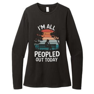 IM All Peopled Out Today Womens CVC Long Sleeve Shirt