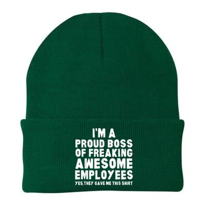 I'm A Proud Boss Of Freaking Awesome Employees Knit Cap Winter Beanie